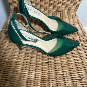 Steve Madden Green Pointed Heels
